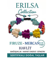 Sertifikalı Kelebek Model Firuze Mercan Havlit Çeroit Taşı Bileklik – Koruma ve Denge Enerjisi (Çok Renkli)