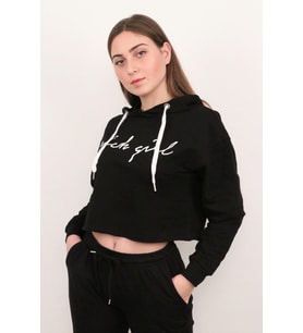 Rich Kadın Crop Sweatshirt