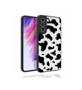 Samsung Galaxy S21 FE Uyumlu Kılıf Desenli Kamera Korumalı Parlak Zore Nora Kapak