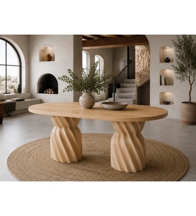 200 LÜK BURGU OVAL MASA
