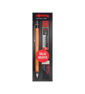Rotring Visuclick Versatil+Min+Silgi 3’lü Okul Seti- 0.7 mm Turuncu