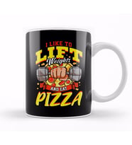 I Like To Lift Weights And Eat Pizza Bodybuilding Kupa Bardak Porselen
