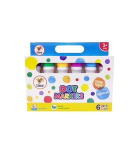lino dot markers 6 lı yıkanabilir