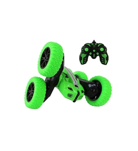 Uzaktan Kumandalı 360° Şarjlı Çift Yönlü Akrobat Araba Akrobat Araba Çılgın Stunt Rc Araba (Yeşil)