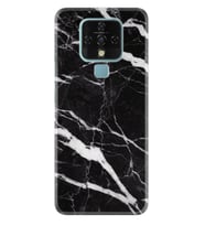 Tecno Camon 16 18P Pova Pova 3 Pova Neo Kılıf Desemli Silikon Siyah Şerit Mermer 1318