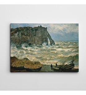 Monet Fırtınalı Deniz Kanvas Tablo