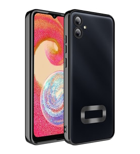 Samsung Galaxy A07 Uyumlu Kılıf Kamera Korumalı Logo Gösteren Zore Omega Kapak