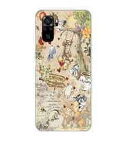 Xiaomi Redmi Note 10 / Note 10S Uyumlu Winnie The Pooh Tasarımlı Şeffaf Telefon Kılıfı