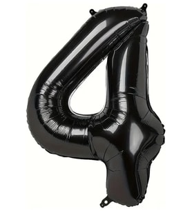 Beysüs Siyah 4 Rakam Folyo Balon 80 cm
