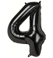 Beysüs Siyah 4 Rakam Folyo Balon 80 cm