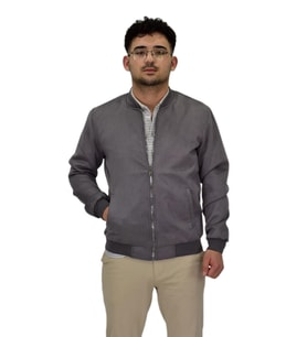 Erkek Mevsimlik Süet Spor Mont 8056 BGL-ST04372 (Gri)