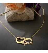 Kişiye Özel 925 Ayar Gümüş Canım Annem Kolye