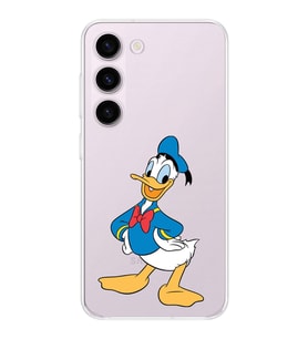 Samsung Galaxy S23 Plus  Kamera korumalı Kapak Donald Duck Tasarımlı  Şeffaf Kılıf