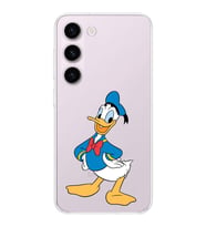Samsung Galaxy S23 Plus  Kamera korumalı Kapak Donald Duck Tasarımlı  Şeffaf Kılıf