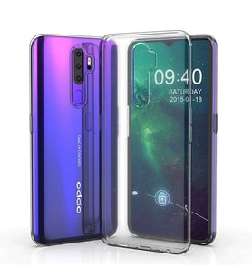 Oppo A5 2020 Uyumlu Kılıf Zore Süper Silikon Kapak (Renksiz)