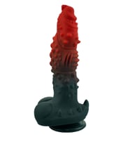 Censan Kırmızı Siyah Canavar Dildo Model 1
