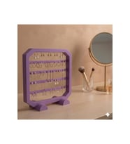 Modern Mor Küpe Standı, Takı Düzenleyici, Takı Standı , Kolye askısı , 4 bölmeli Organizer