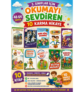 3. Sınıf Okumayı Sevdiren 48-64 Sayfalık 10 lu Karma Hikaye Seti