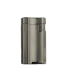 Quantoro Çift Torch Pürmüz Gümüş Metal Puro Çakmağı - TRZ1079