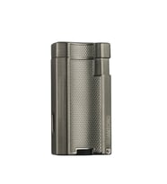 Quantoro Çift Torch Pürmüz Gümüş Metal Puro Çakmağı - TRZ1079
