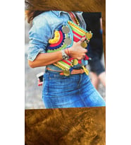 TAŞ BONCUK PUL PAYET İŞLEME KIZ ARMA DİKİŞ APLİKE 23X19 CM
