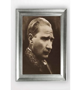 Gümüş Çerçeveli Atatürk Tablo cv1311