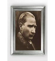 Gümüş Çerçeveli Atatürk Tablo cv1311