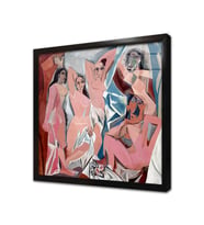Avignonlu Kadınlar Pablo Picasso Çerçeveli Cam Tablo