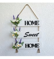 Home, Sweet, Home Kapı ve Duvar Süsü BEYAZ