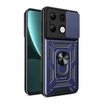 Xiaomi Redmi Note 13 4G Uyumlu Kılıf Magnetik Standlı Kamera Korumalı Zore Sürgülü Vega Kapak