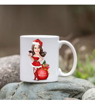 Kişiye Özel Bardak - Karikatür Bardak - Noel Bardağı