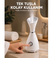 Yüz Buhar Cihazı 80 ML Su Hazneli Nano İyonik