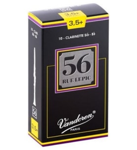 Vandoren CR5035+ 56 Rue Lepic Bb Klarnet Kamışı No: 3.5+ (Profesyonel) - 10'lu Kutu  Hassas Derecelendirme ve Üstün Malzeme Kalitesi