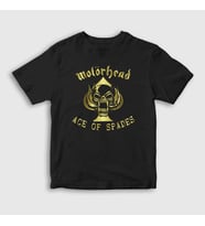Presmono Unisex Çocuk Siyah Gold Ace Of Spades Motörhead T-Shirt 68658tt