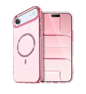 iPhone 17 Air Live Diamond Magsafe Kapak - Pembe