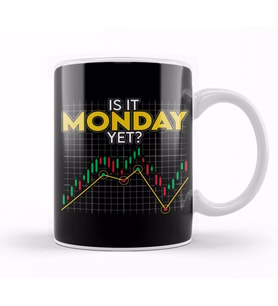 Is It Monday Yet Funny Stock Market Daytrader Kupa Bardak Porselen
