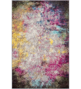 Eliana Home Baskılı, Yıkanabilir Kaymaz Taban Salon Halısı LNA1165 100x150 cm (Siyah)