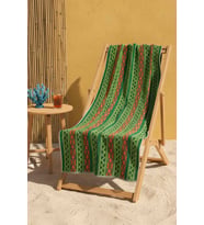 Açık Yeşil Sahara %100 Pamuklu Plaj Havlusu 70x140 cm