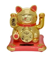 Maneki Neko El Sallayan Şans Kedisi Solar Güneş Enerjili No.5 Alk2935