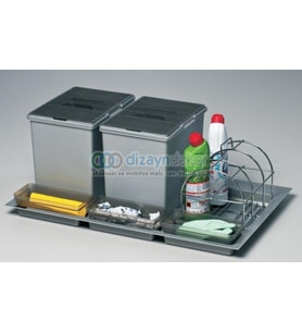 Çekmece İçi Çöp Kovası &amp; Deterjanlık 80 Cm. Modül