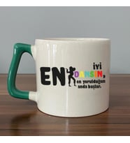 En İyi Dansın Baskılı Kadınlar Günü Yeşil Kulplu D Kupa