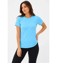 Basic Tişört Bisiklet Yaka Kısa Kol Günlük Yazlık Slim Fit T-Shirt - Turkuaz