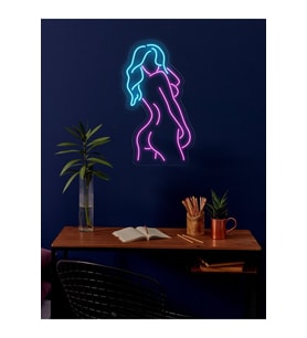 Kadın Figürlü Neon Tabela