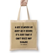 Nature Quotes Lover Gift Conservation Sayings Words Bez Çanta Uzun Saplı