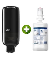 1 Ad. Tork Köpük Sabun Dispenseri Siyah 561508 + 1 Litre Tork Köpük Sabun Premium Hediyeli