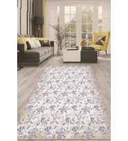 Dijital Kaymaz Taban Yıkanabilir Modern Renkli Salon Halısı Mutfak Halısı Yolluk ND-HT-447 (Krem)