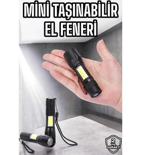 Işıldak El Feneri Kamp Lambası Mini Taşınabilir Acil Durum Lambası Fener Led Işık - Lisinya