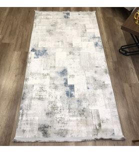 Hoom Rugs Thema 9404 Mavi Modern Halı (Açık Gri - Mavi)