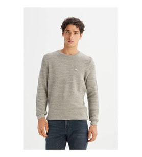 Lee Regular Fit Bisiklet Yaka Triko Bej Erkek Kazak L2520364614