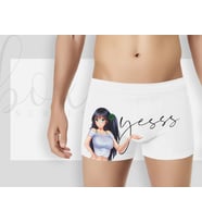 BK Gift Özel Tasarım Eğlenceli Beyaz Erkek Boxer, Yıl Dönümü/ Doğum Günü / Sevgililer Günü Hediyeleri,  Erkek Arkadaş Hediye, Esprili Hediye-2